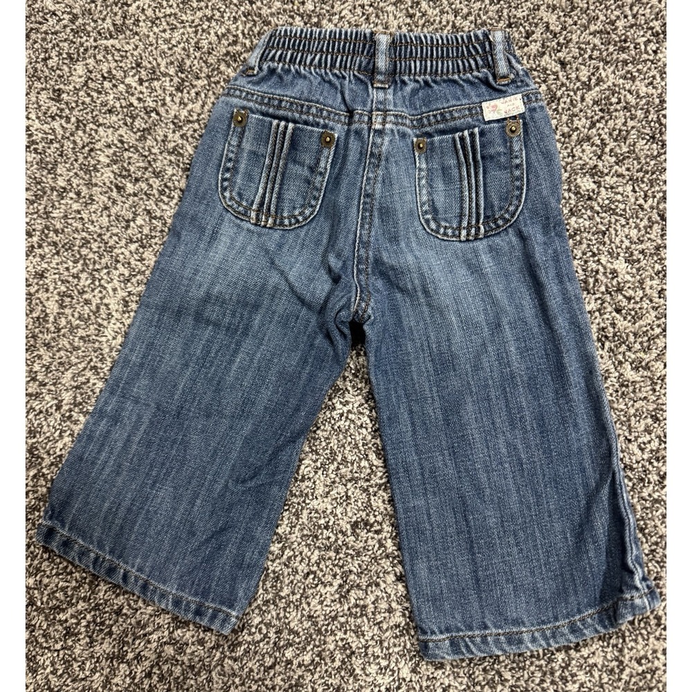 Janie and Jack Jeans Floral pocket Denim 12 to 18 months - Picture 5 of 9